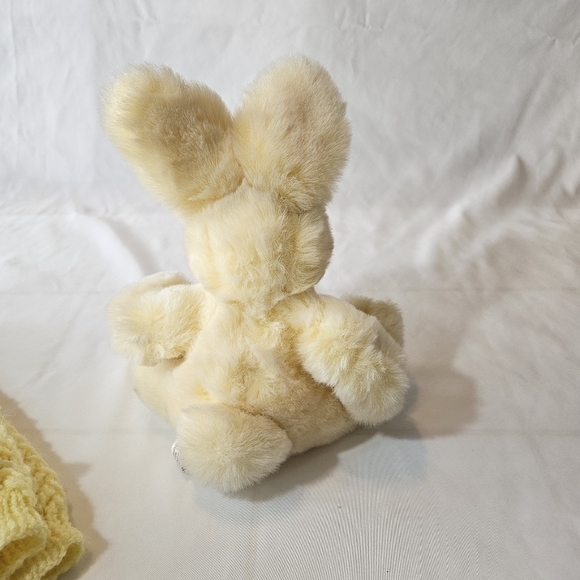 Hand Crafted Cardigan Crochet knit Set Yellow & white mesh lace knitting stitch - Picture 15 of 17